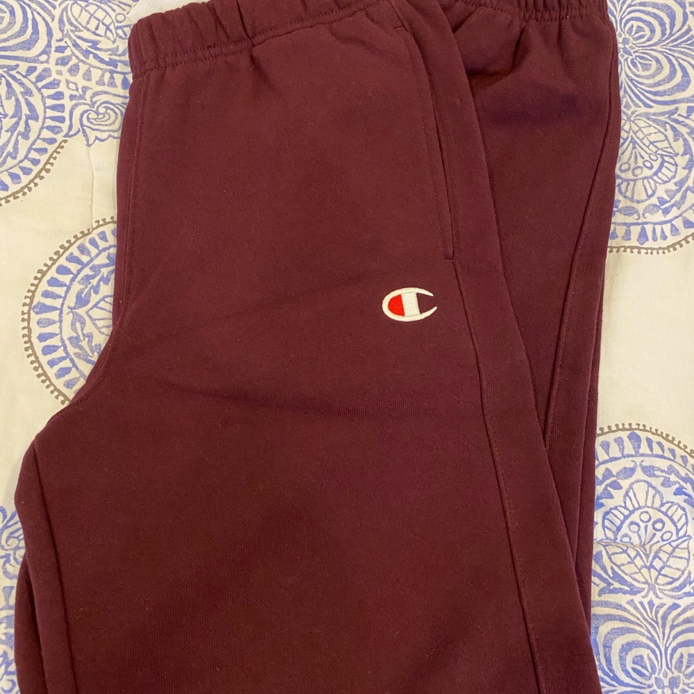 Maroon Champion sweats
